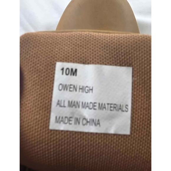 U.S. Polo Assn. Men’s Owen High Boots Size 10M Tan Wheat Lace-Up - Picture 8 of 8